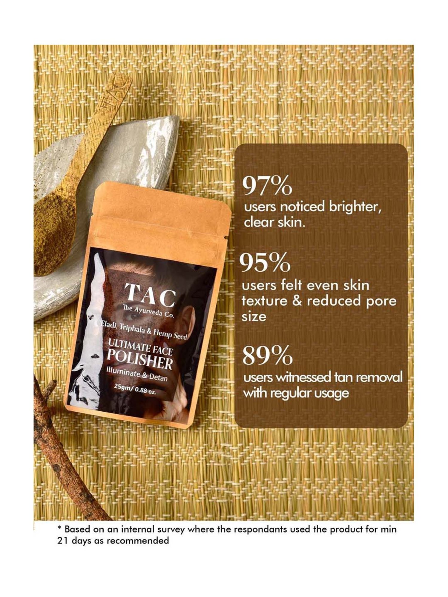 TAC - The Ayurveda Co. Illuminate & Detan Face Polisher Pack of 4