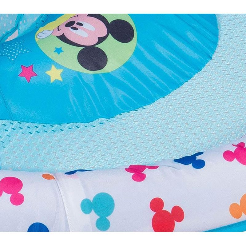SwimWays Inflatable Infant Baby Swimming Pool Float w/ Canopy, Mickey Mouse