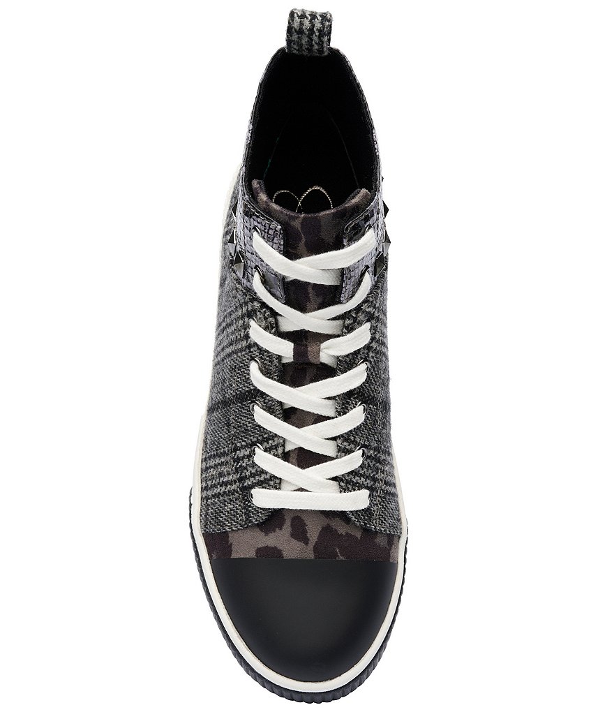 Jessica Simpson Emiliya Plaid Studded Platform Sneakers