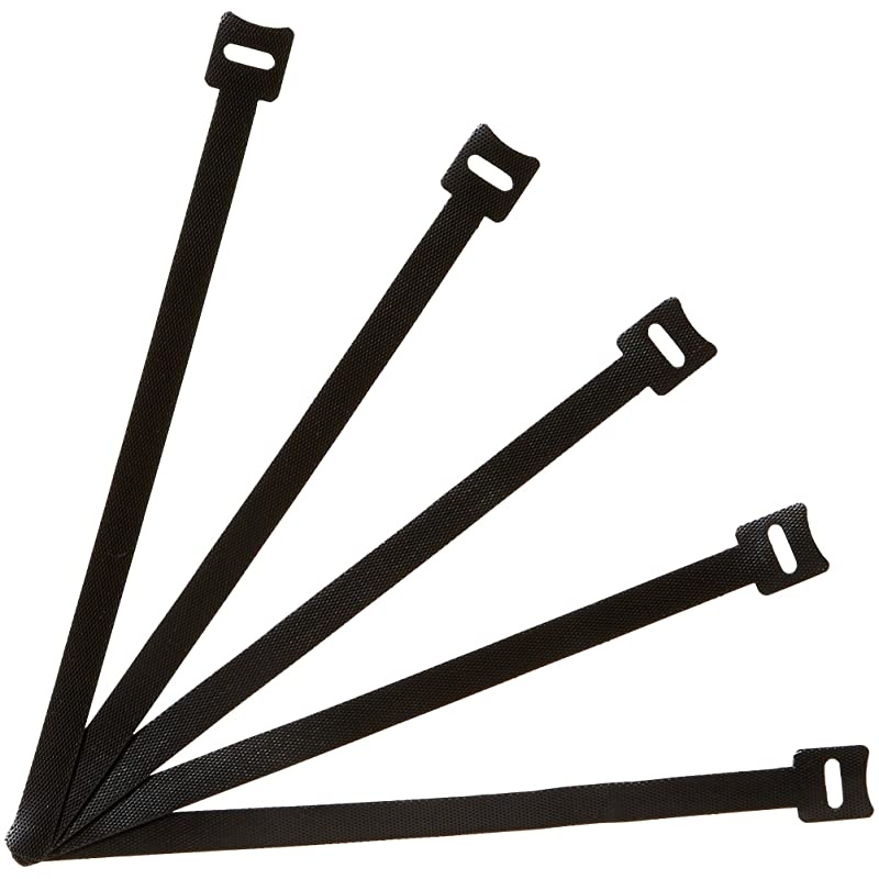 Basics Reusable Cable Zip Ties - 8-Inch, 50-Pack