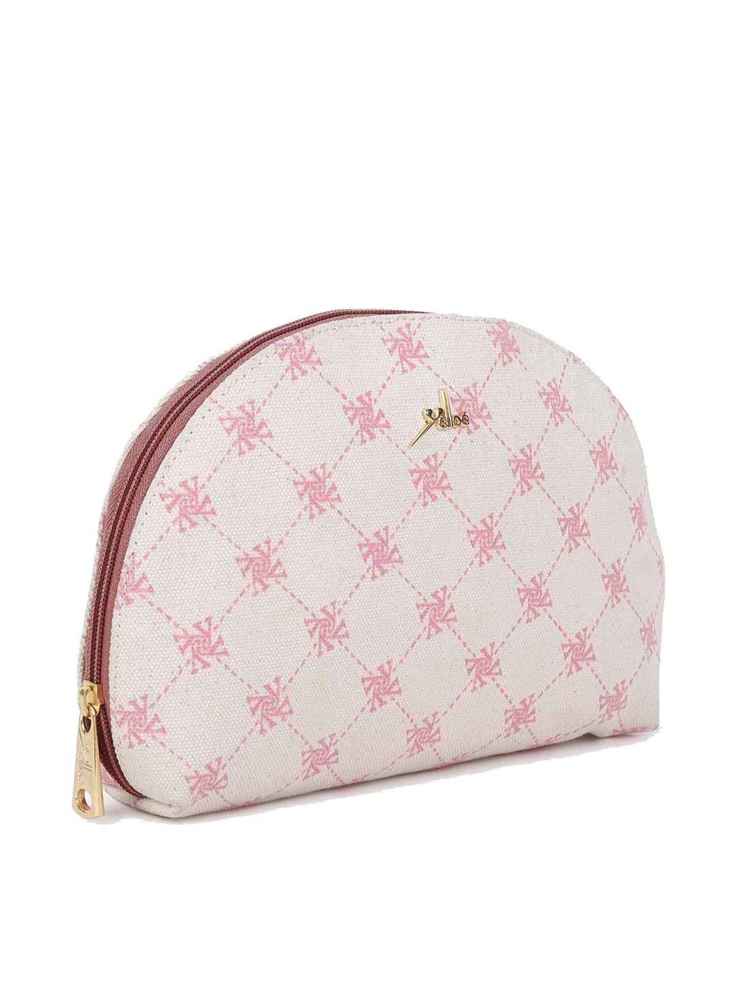 Yelloe Off White Printed Pouch