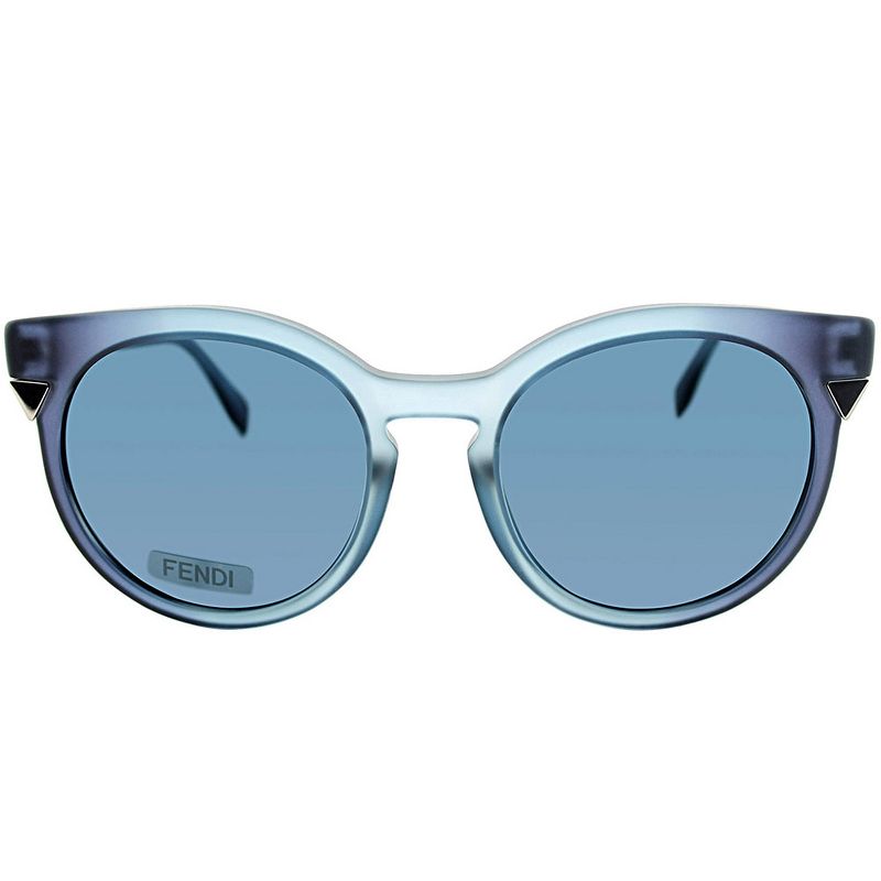 Fendi Fendi Angle  MQS Womens Square Sunglasses Transparent Azure 52mm