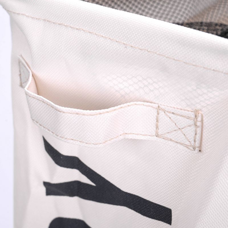 Danya B. Collapsible Waterproof Folding Laundry Hamper on Wheels White