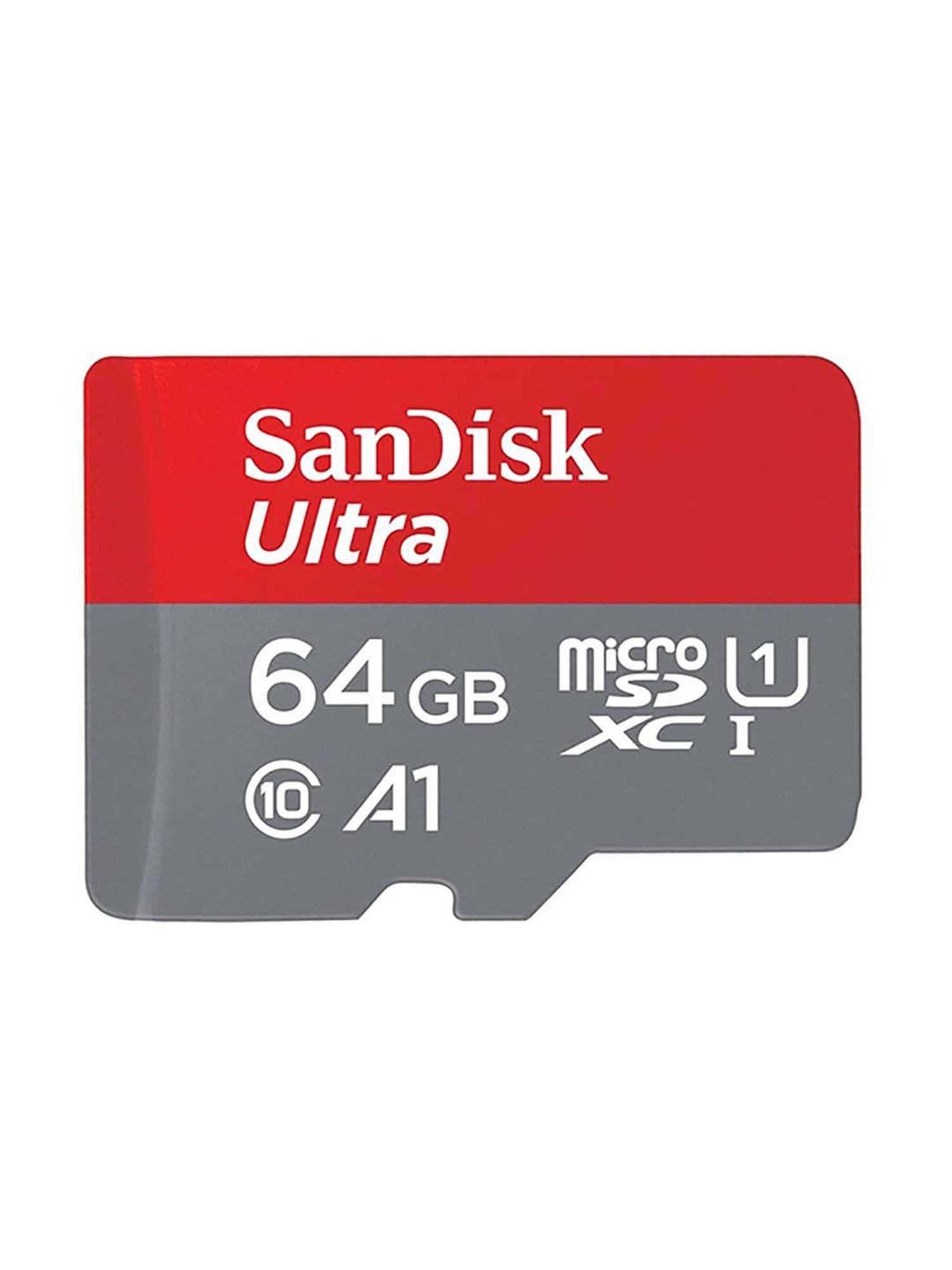 SanDisk Ultra 64GB Class 10 microSDXC UHS-I Card for Smartphones (Red/Grey)(Upto 140MBP/S)