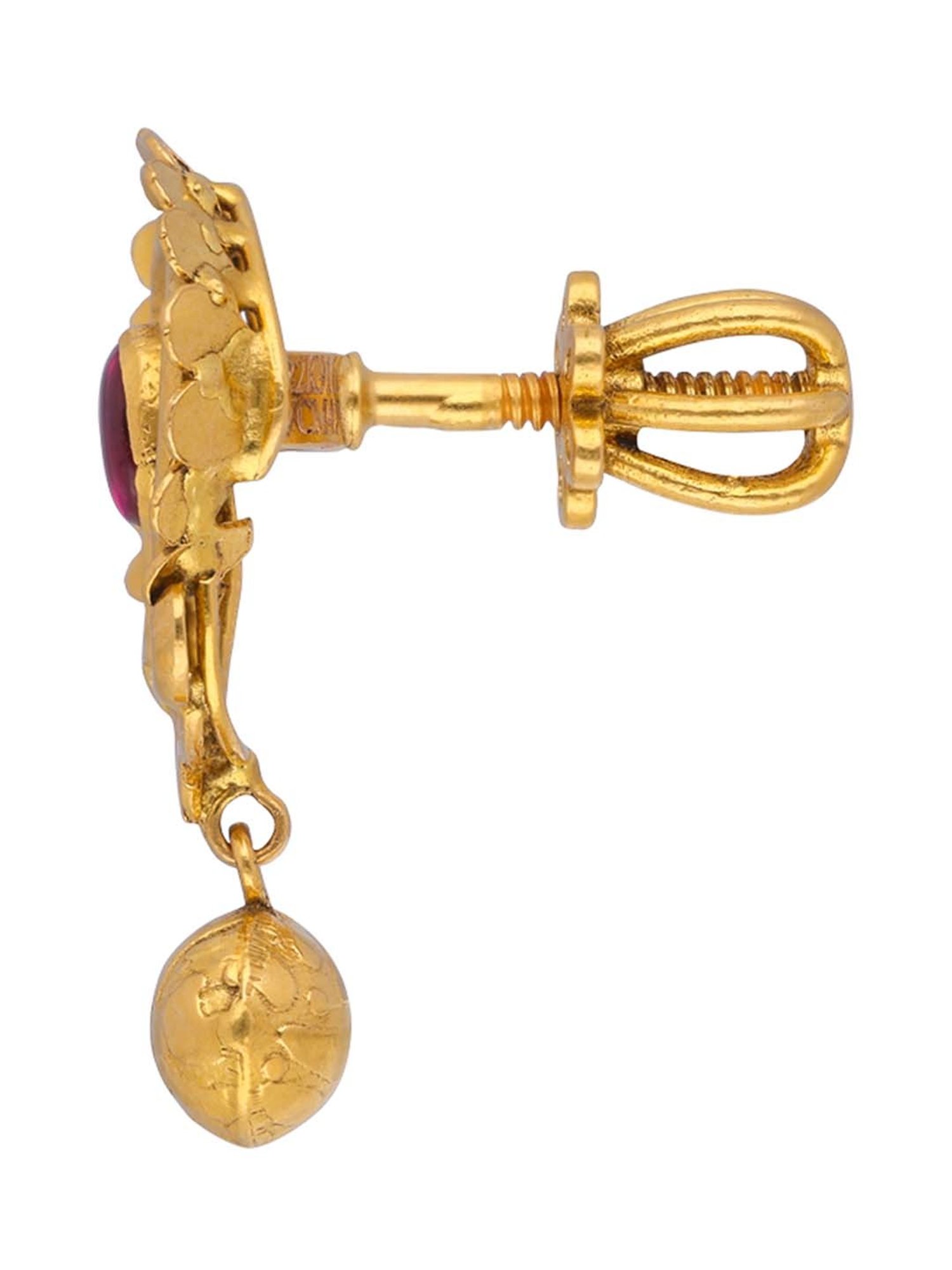 CKC Regal Gold Filigree Drops: Exquisite Redstone Set