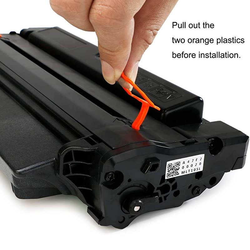 Compatible Toner Cartridges Replacement for Samsung 105L MLTD105L MLT105L Use with Samsung ML2525W ML2525 ML2545 ML1915 SCX4623F SCX4623FW SCX4623FN SF650 SF650P Printer 2 Black