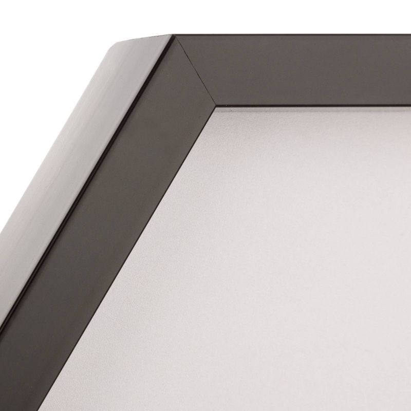 3pc Hexagon Dry Erase Chalkboard/Pinboard Wall Organizer Set Black - Gallery Solutions