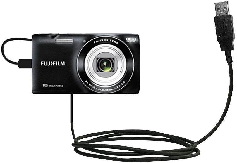 Gomadic Classic Straight USB Cable suitable for the Fujifilm Finepix JZ700 with Power Hot Sync and Charge Capabilities - Uses TipExchange Technology