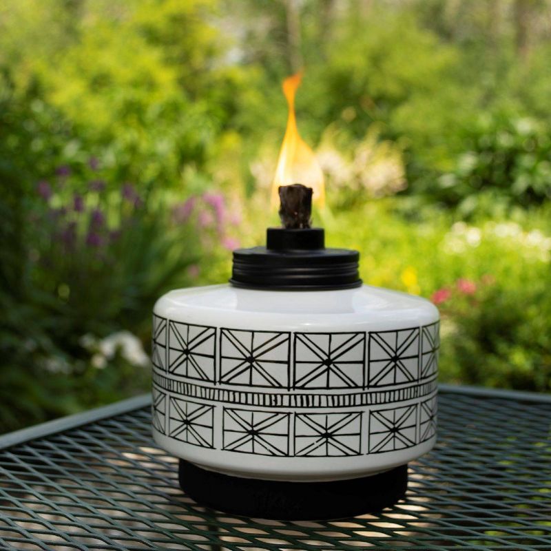 Folklore Glass Tabletop Outdoor Torch - TIKI