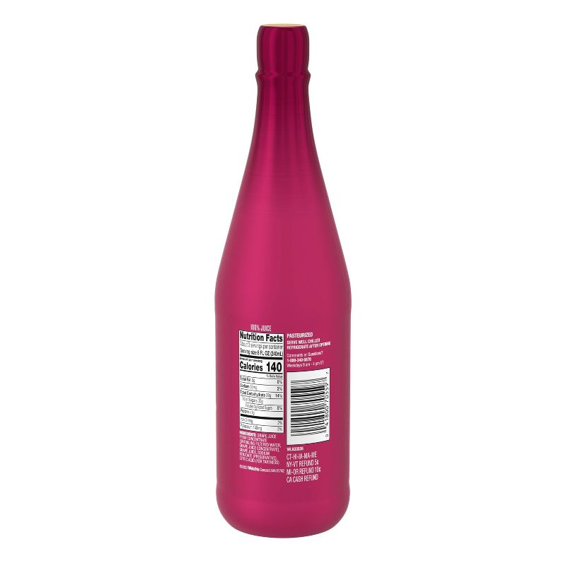 Welch's Sparkling Red Grape 100% Juice - 25.4 fl oz Glass Bottle
