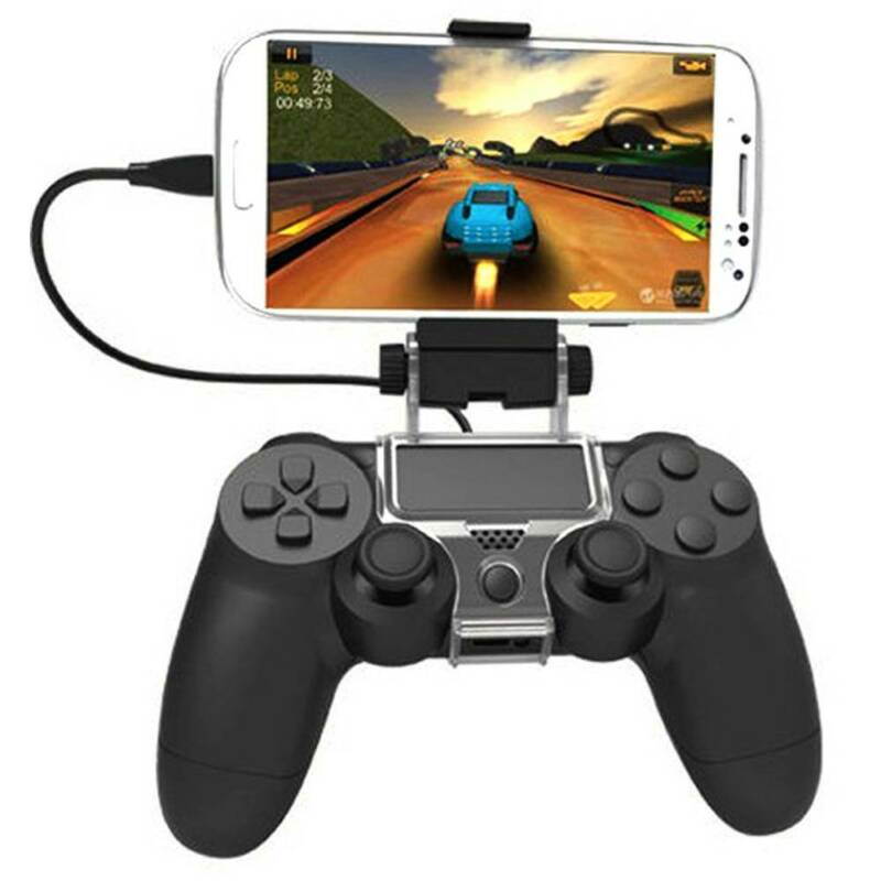 180 Degree Adjustable Universal Smartphone Clamp Game Clip Holder Mount Stand Bracket for PS4 Playstation Controller