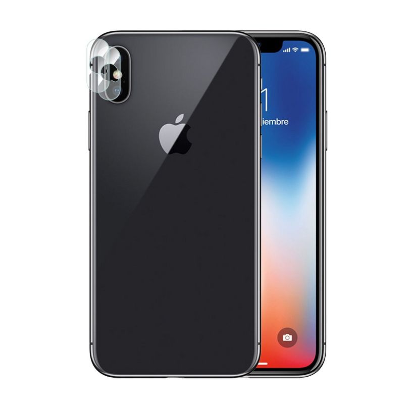 2-Piece Insten Camera Lens Protective Tempered Glass Compatible with Apple iPhone X/XS/XS Max