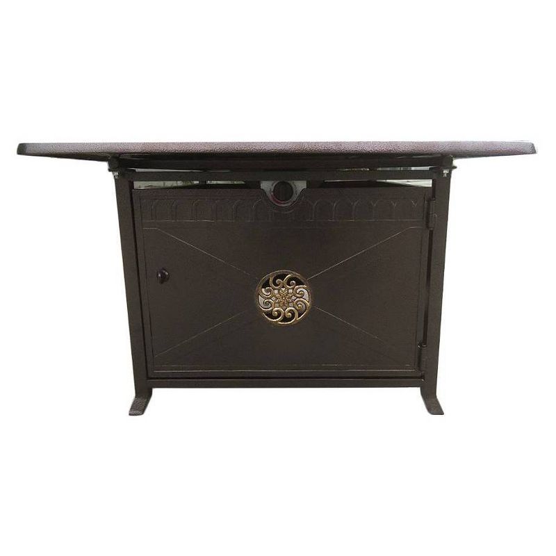 Outdoor Propane Aluminum Fire Pit with Scroll Design - AZ Patio Heaters