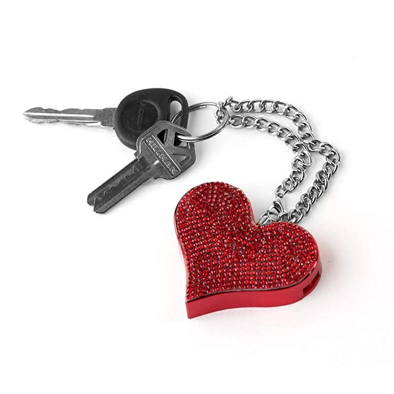 Heartbeat Keychain Alarm for Women, 130dB Siren, Personal Defense Alarm