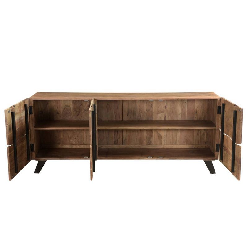 Naples Side Board White/Dark Brown - Chique