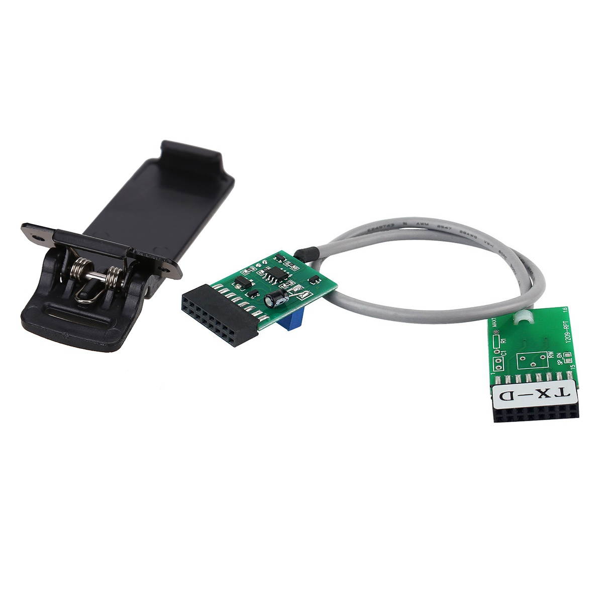 1x Radio Relay Station Repeater Connector Cable TX-RX Time Delay for Motorola B2C & 2Pcs Walkie Talkie Spare Part Back Belt Clip for Baofeng 2-Way Radio UV5R