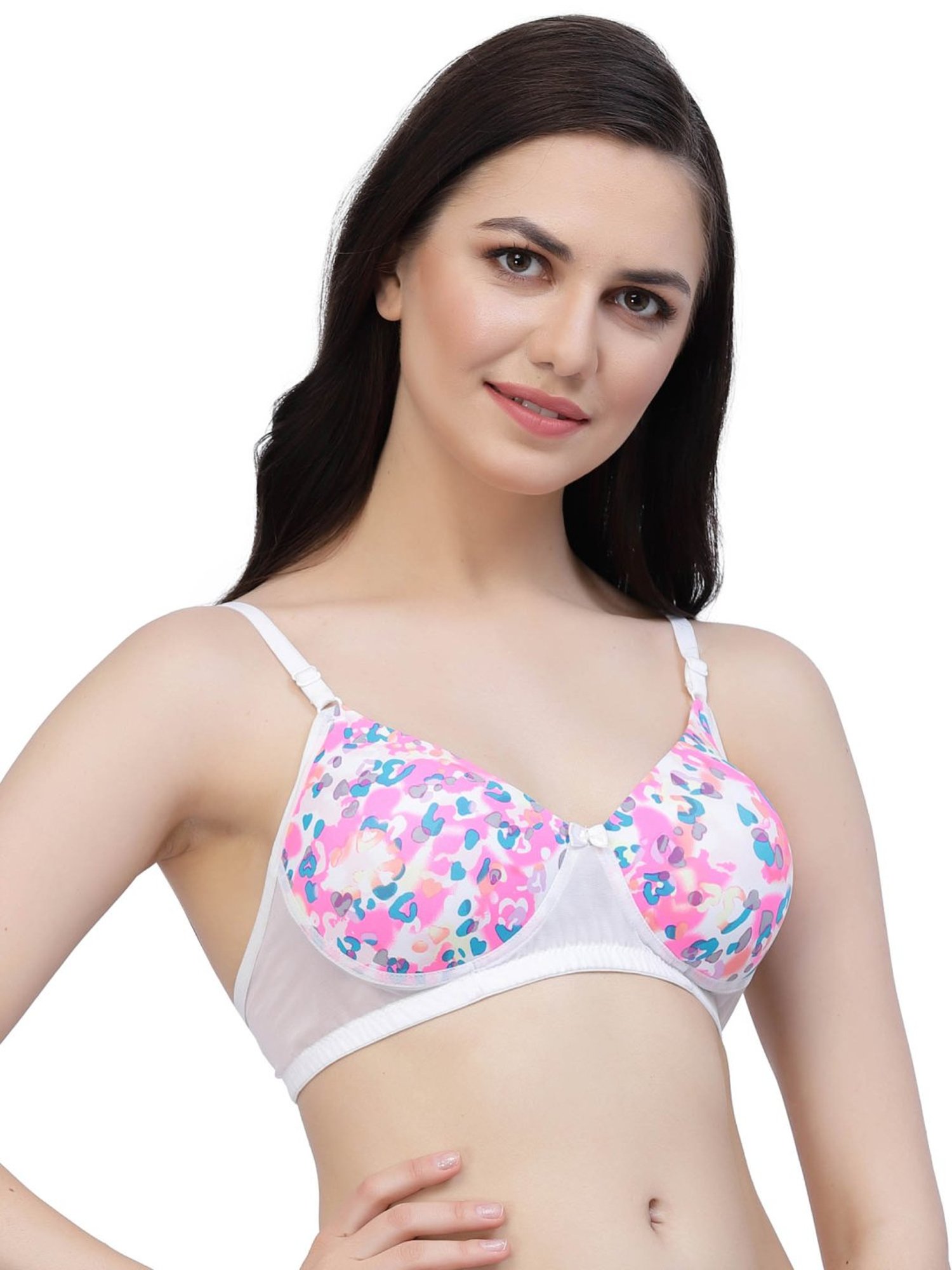 Cukoo Pink Printed Padded Everyday Bra