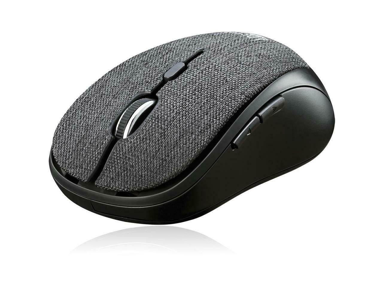 Adesso iMouse S80B Wireless Fabric Optical Mini Mouse Black IMOUSES80B