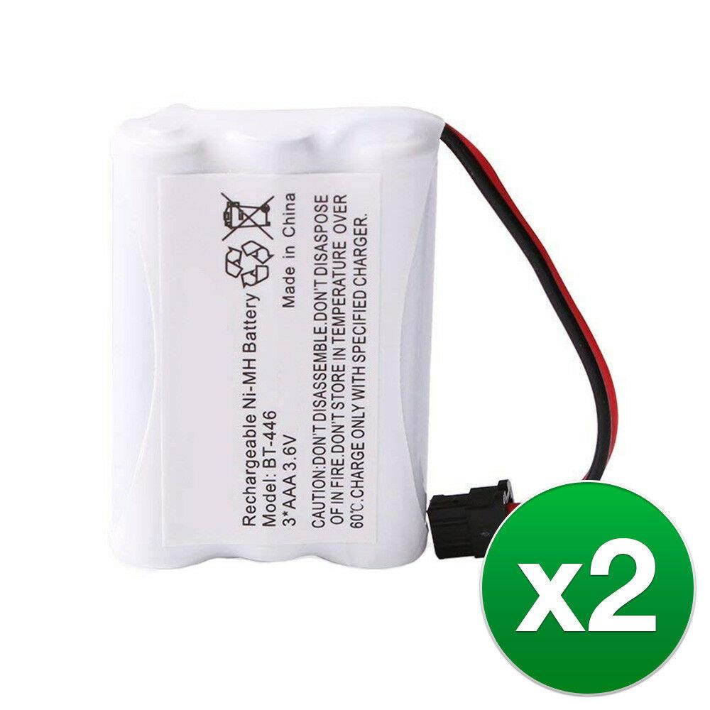 Replacement Battery For Uniden TRU448 Cordless Phones - BT446 800mAh - 2 Pack