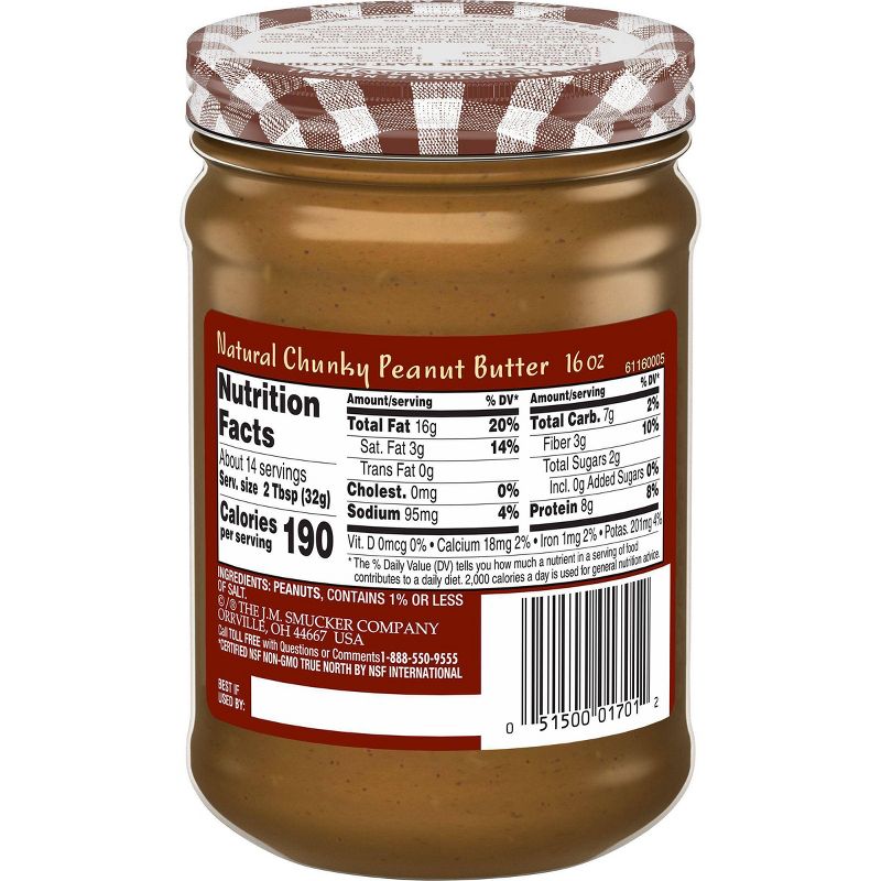 Smucker's Natural Chunky Peanut Butter - 16oz