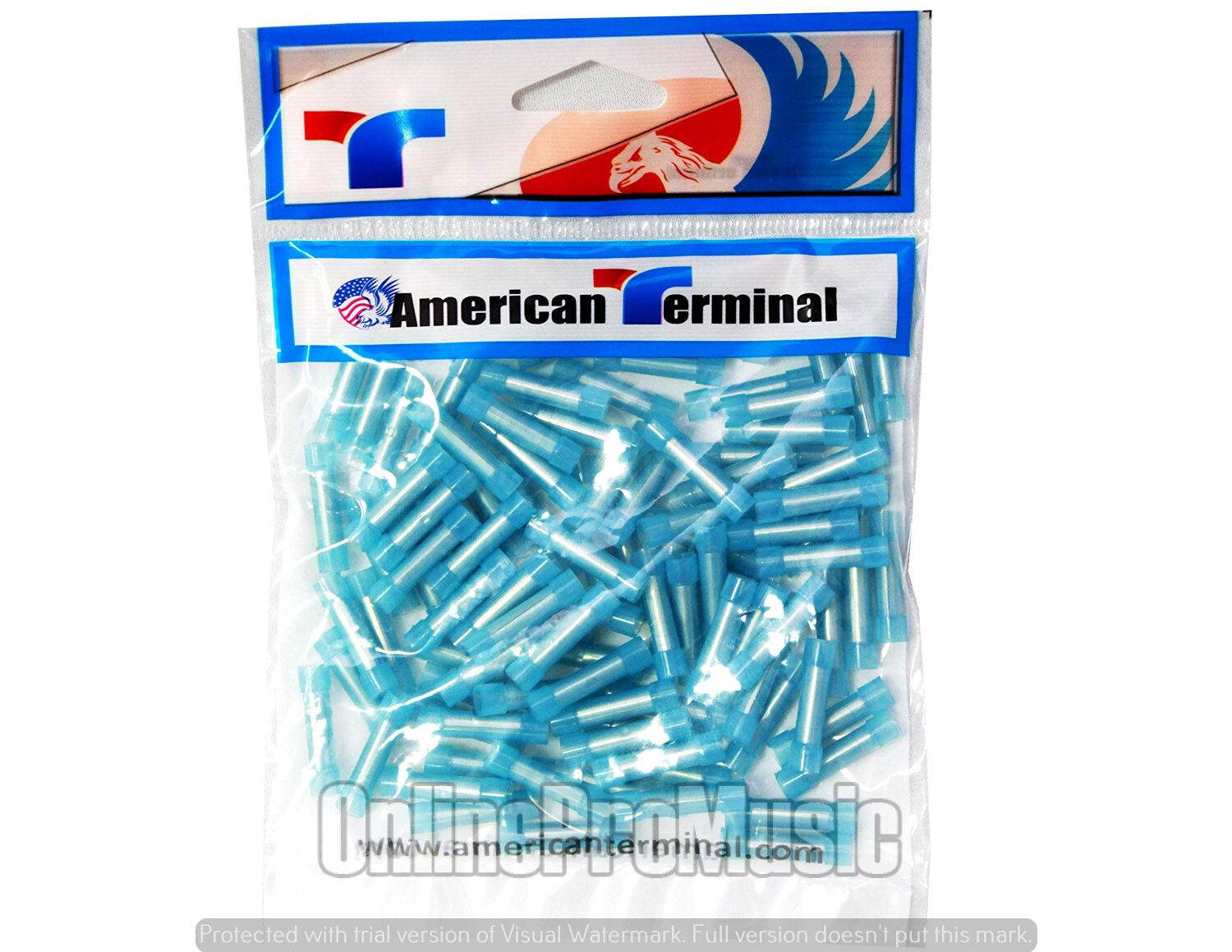 American Terminal E-BCBN-100 16/14-Gauge Economy Nylon Butt Connectors