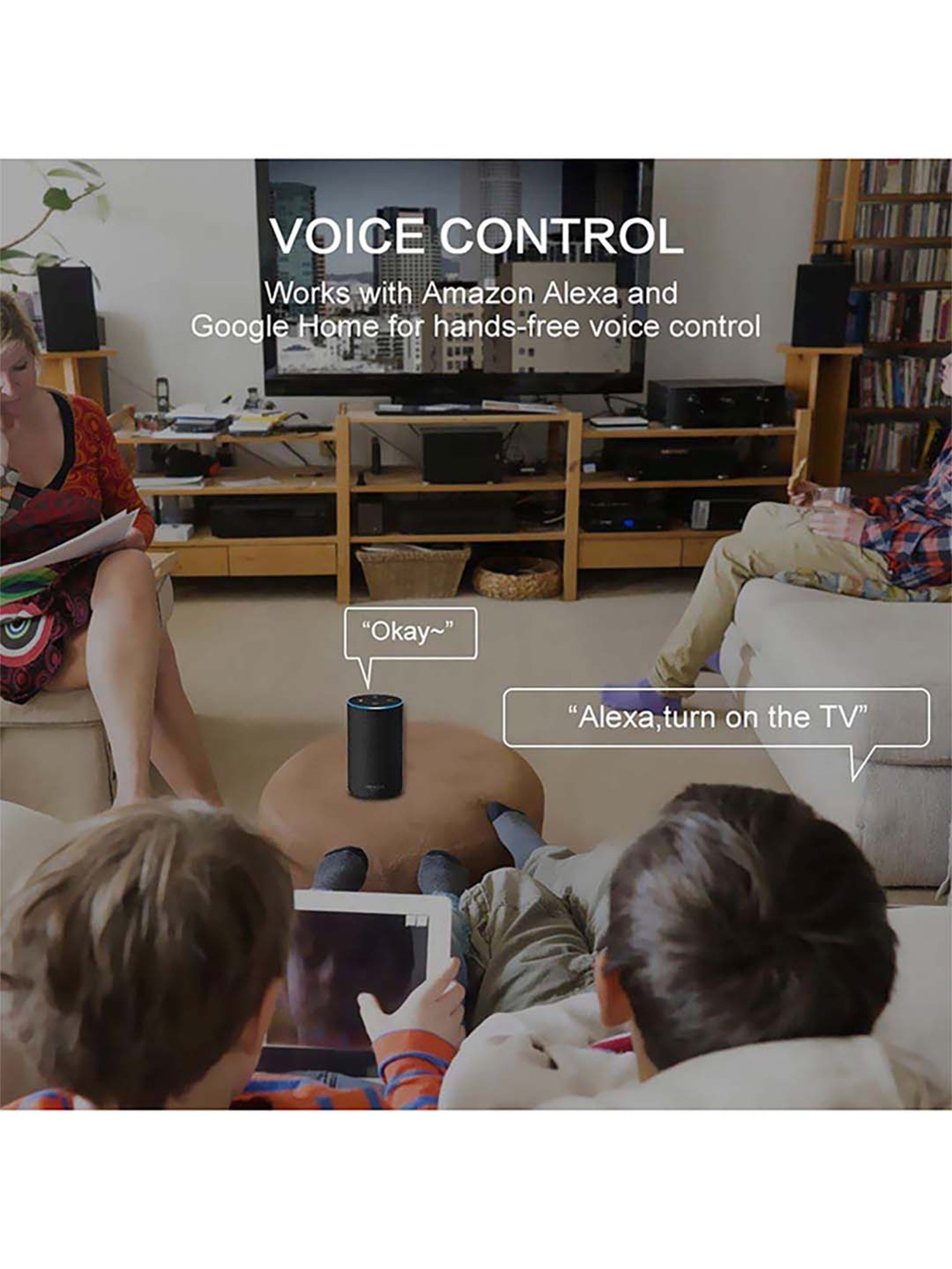 HomeMate Smart Touch Fan Regulator Works with Google Assistant and Alexa (Black)