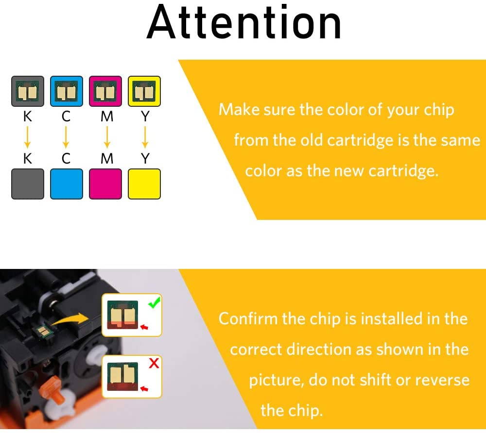 v4ink [NO CHIP] Compatible Toner Cartridge Replacement for HP 414A M454dw M479fdw 4 Packs for use in HP Color Laserjet Pro MFP M479fdw M479fdn M454dw M454 M454dn Printer Black Cyan Yellow Magenta