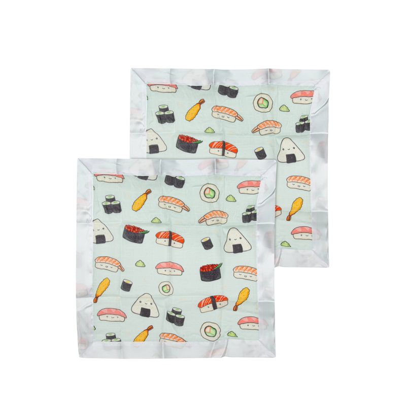 Loulou Lollipop Muslin Security Blanket - Sushi 2pk