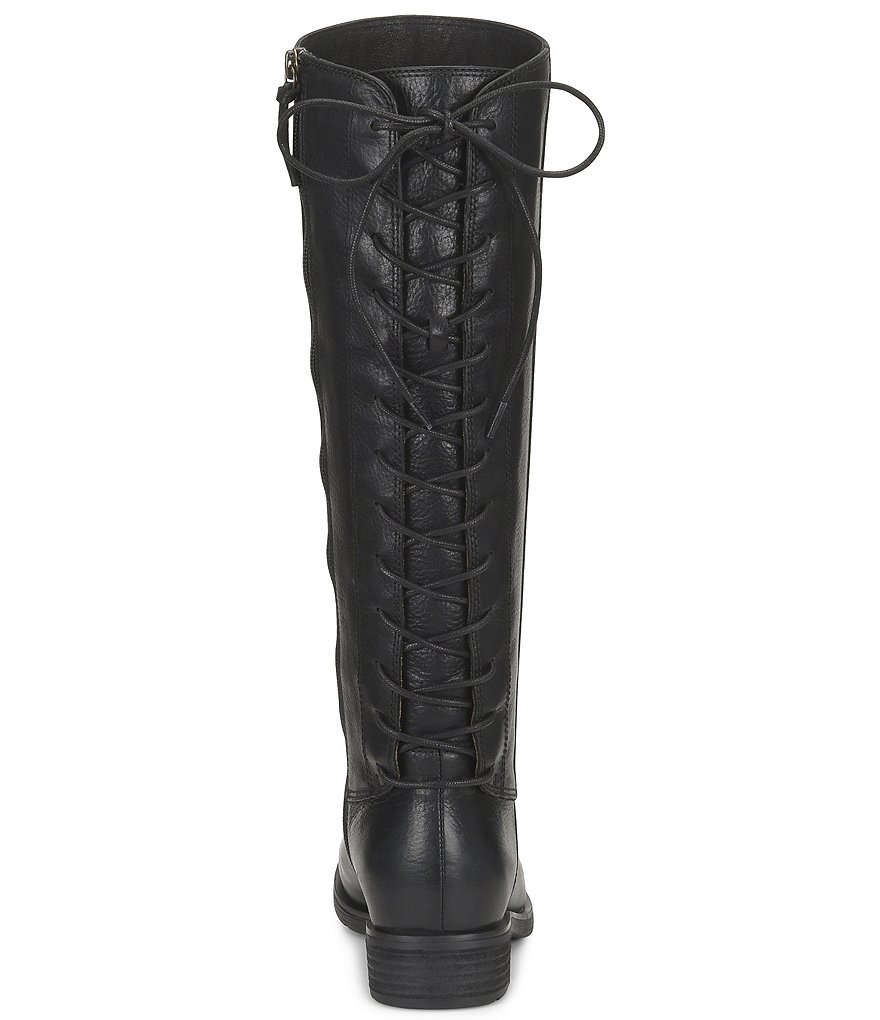 Sofft Sharnell II Waterproof Leather Lace-Up Back Tall Boots