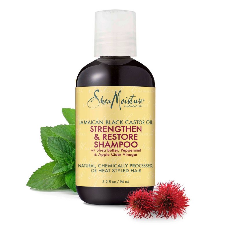 SheaMoisture Jamaican Black Castor Oil Strengthen & Restore Shampoo Travel Size - 3.2 fl oz