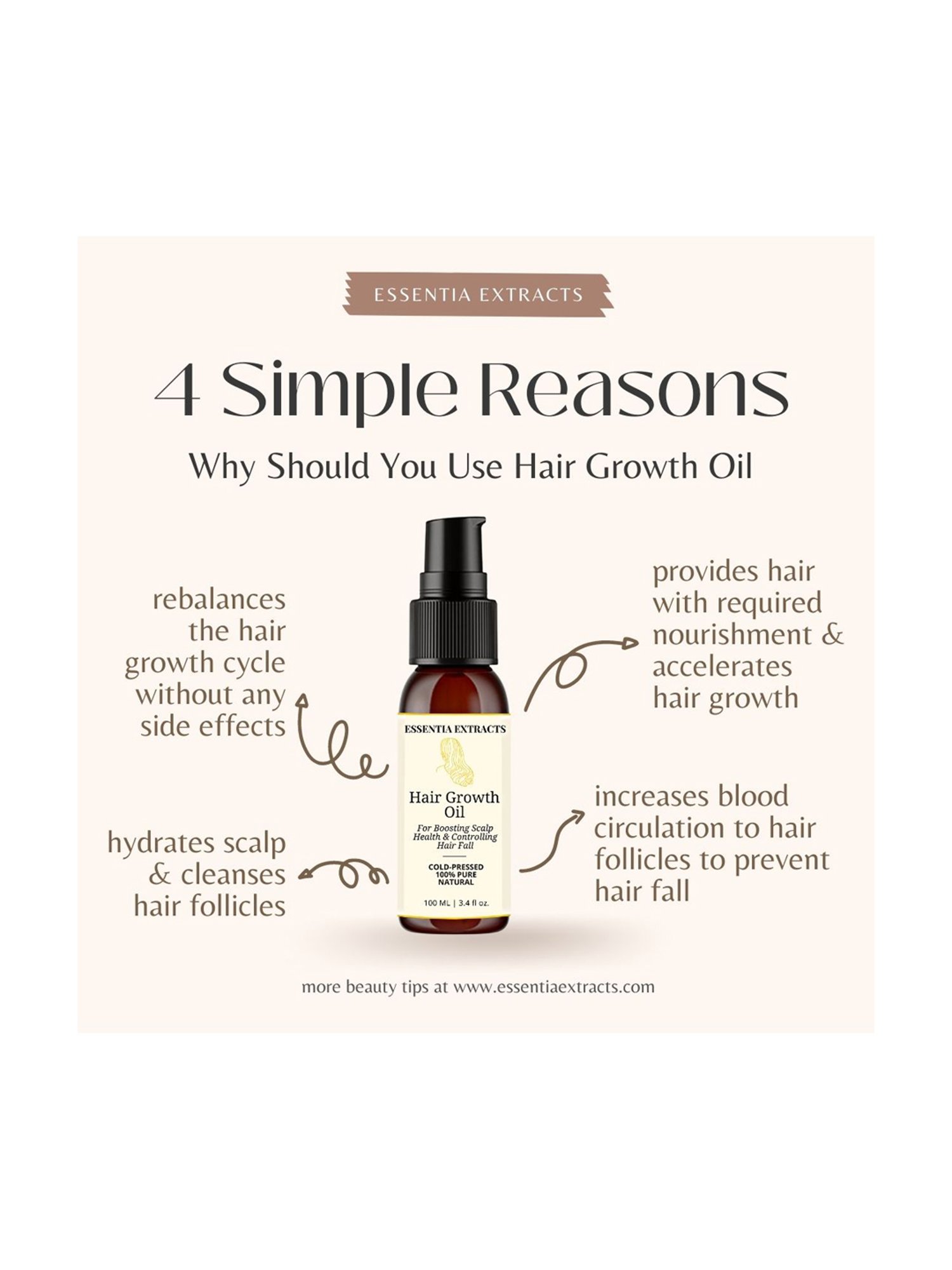 Essentia Extracts Hair Growth Oil - 100 ml