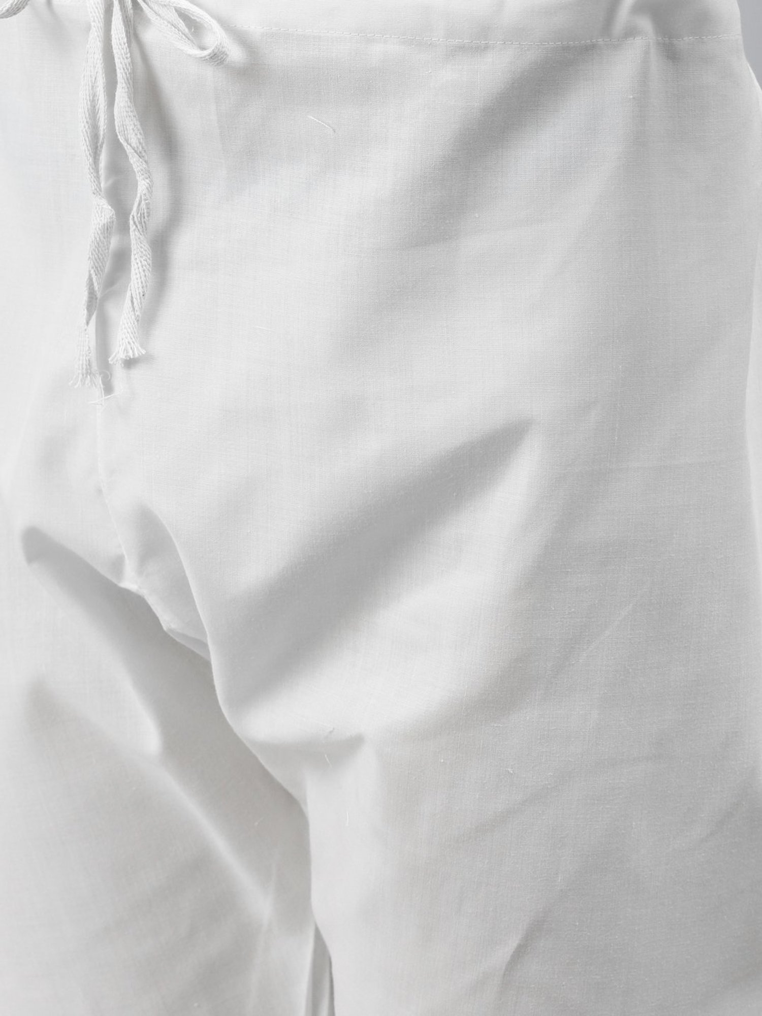 ManQ Peacock Blue Regular Fit Striped Ethnic Wear