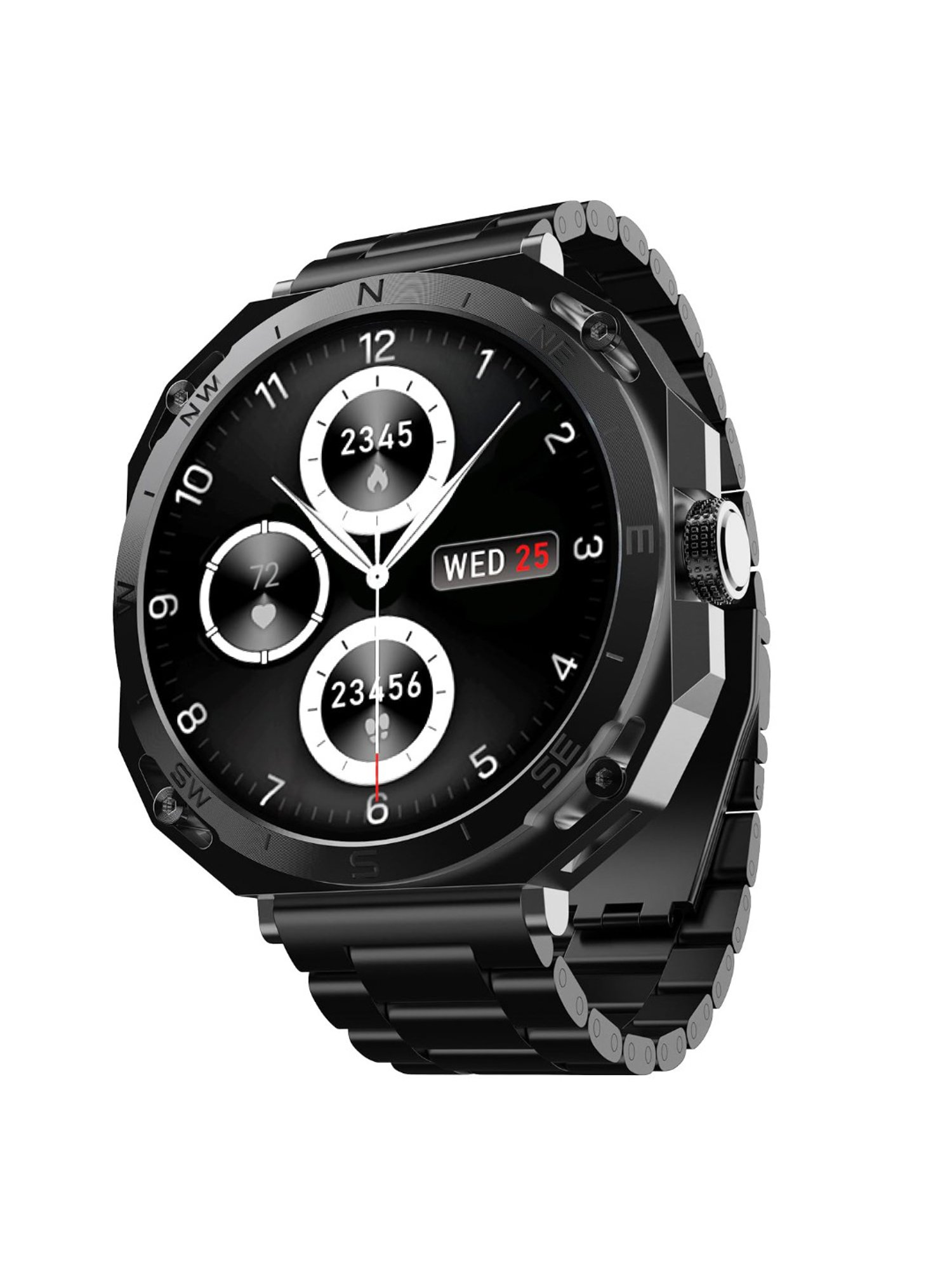 Boat Enigma Z20 Smartwatch with 1.51 inch HD Display & Voice Assistant (Metal Black)