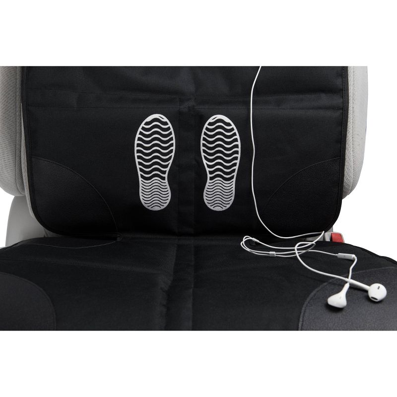 Lulyboo Baby Auto Seat Protector and Carseat Organizer with Clear Device Pocket