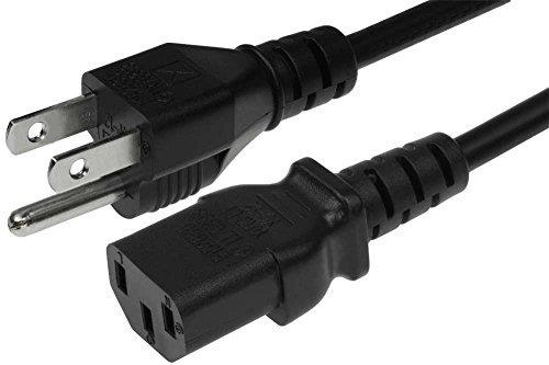 SF Cable, 10ft NEMA 5-15P to C13, 18/3 SVT (10A 125V)