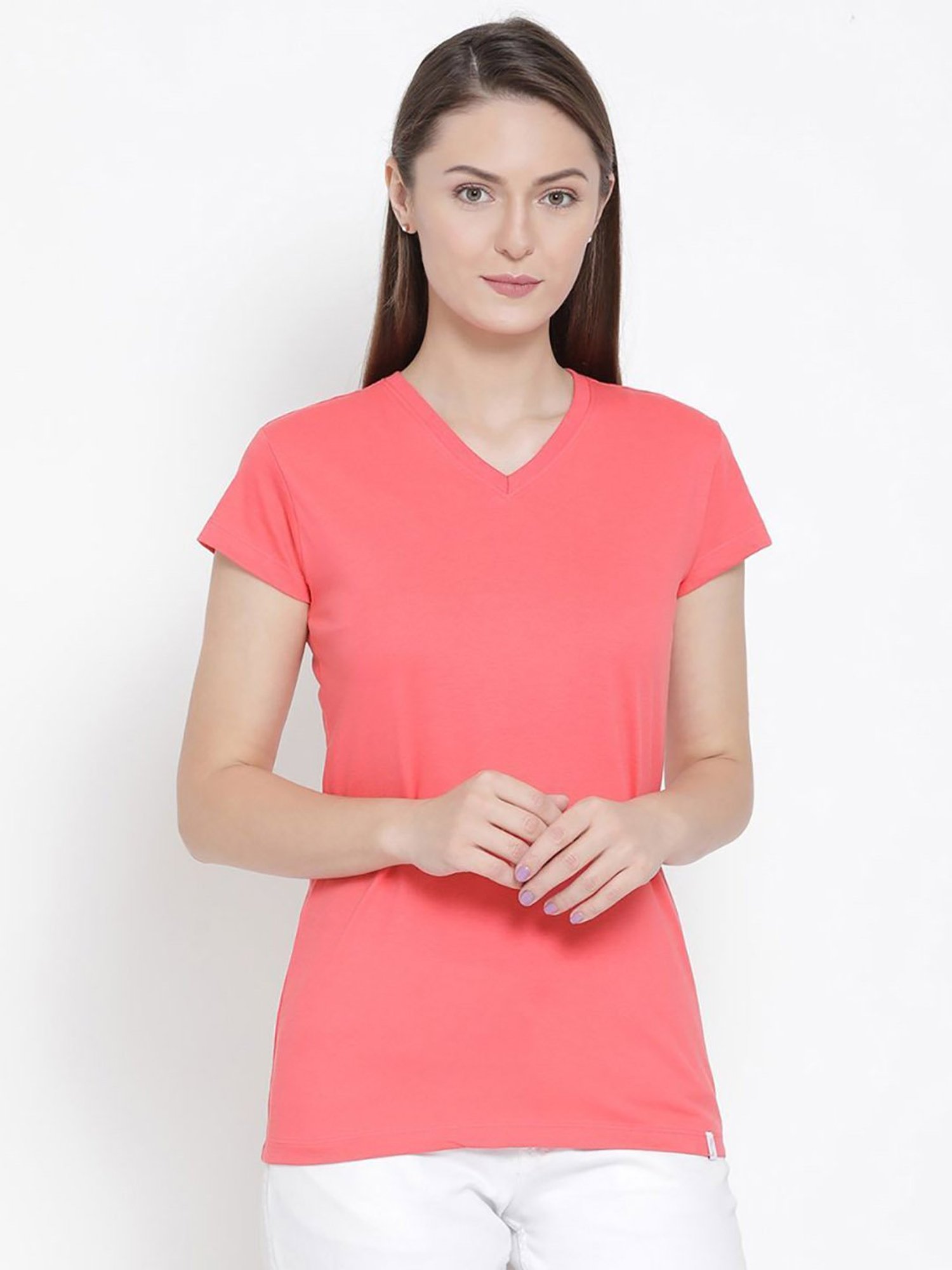 Rupa Softline Coral Cotton T-Shirt
