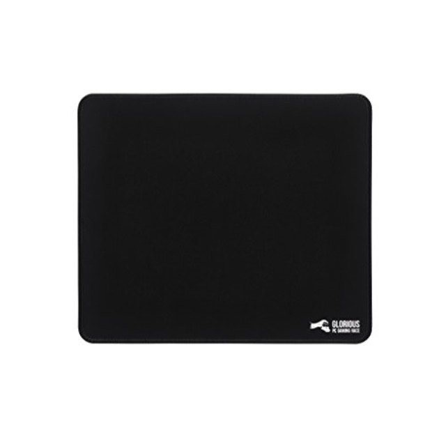 Glorious Large Gaming Mouse Mat / Pad - Stitched Edges, 2mm thick, Black Mousepad | 11"x13"x0.08" (G-L)