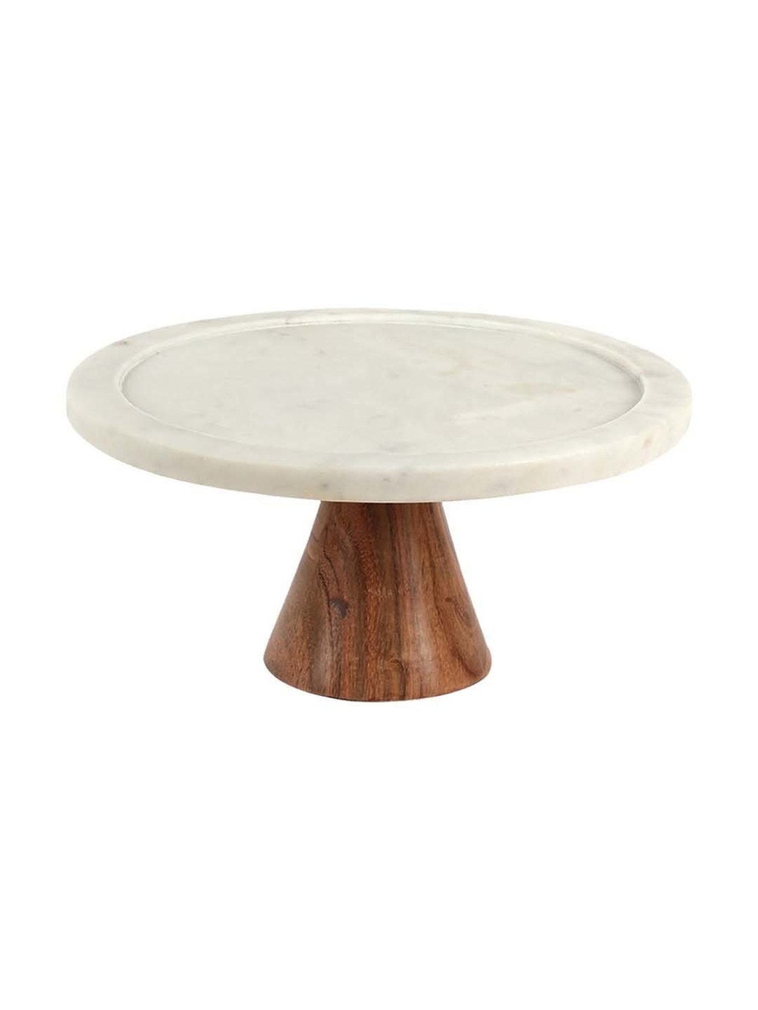 House This  White Marble Cake Stand
