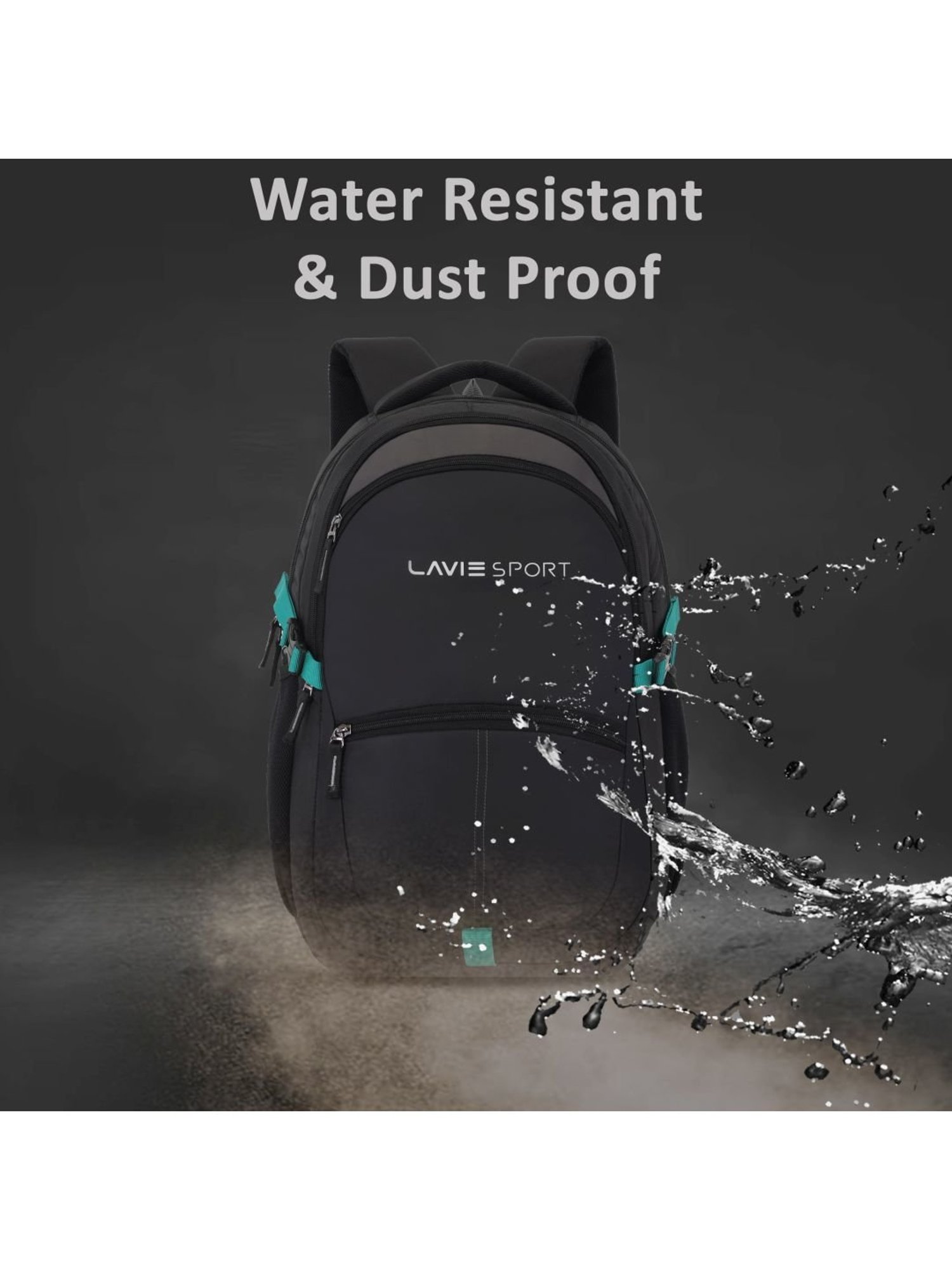 LAVIE SPORT Black Solid Laptop Backpack