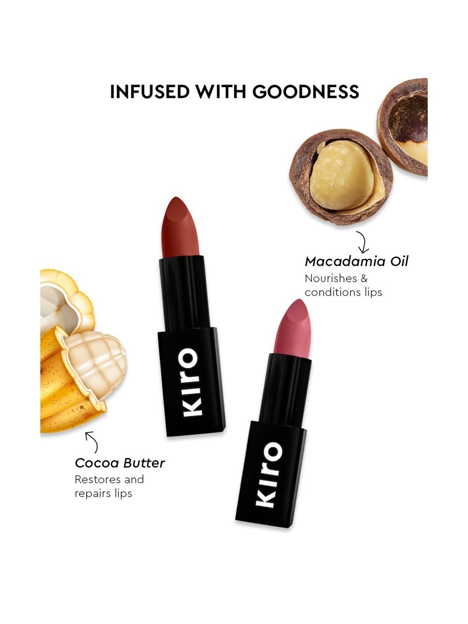 Kiro Beauty Lush Moist Matte Long Lasting Lipstick Ginger Tea - 4.2 gm