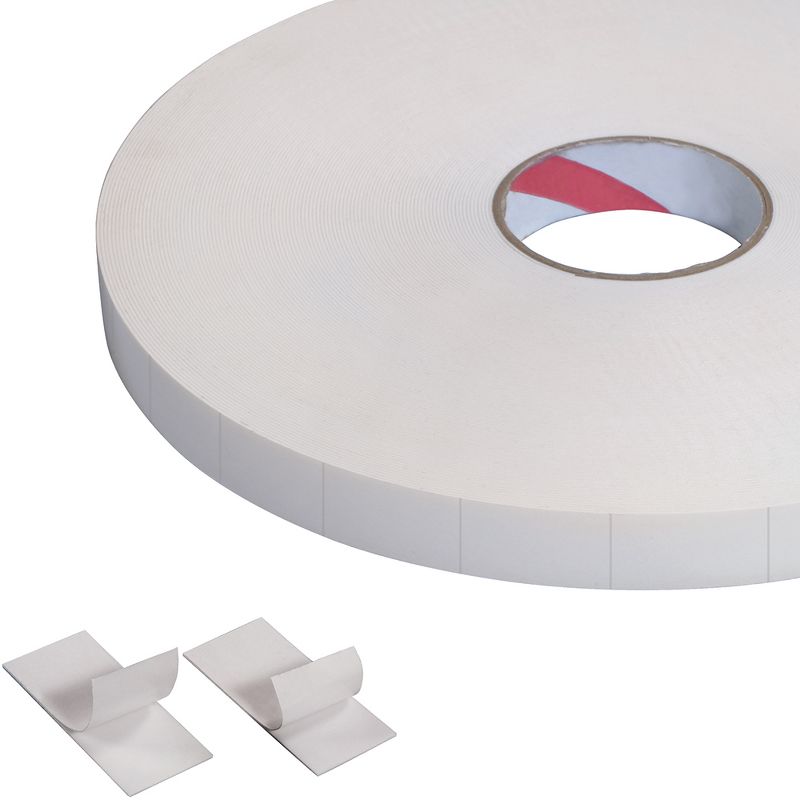 Tape Logic Double-Sided Foam Squares 1/16" 1" x 3" White 324/Roll T95217