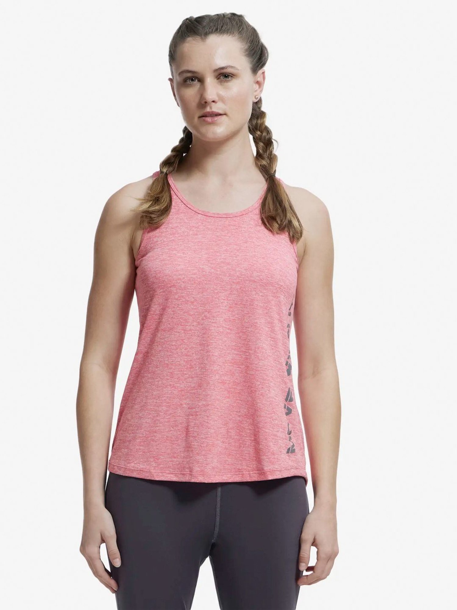 Jockey MW33 Women's Microfiber Fabric Printed Tank Top With Breathable Mesh and Stay Dry Treatment