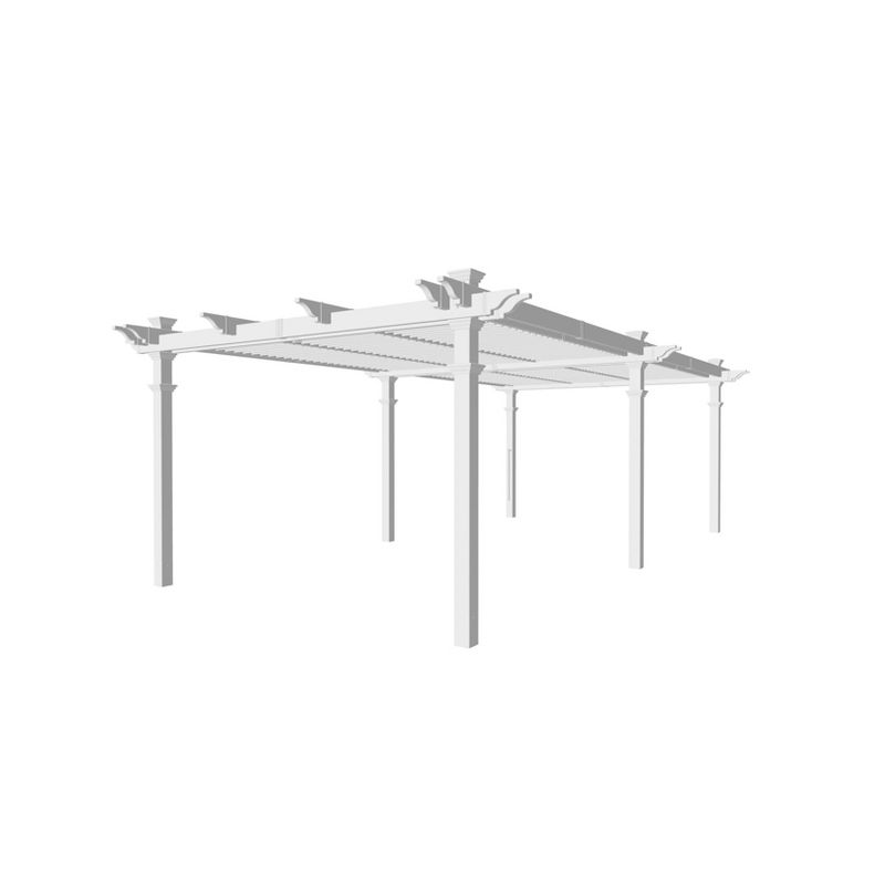 8.6' Bristol Grande Louvered Pergola - Vita