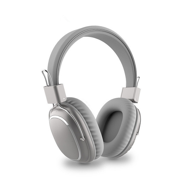 SODO 1004 bluetooth Headphone Over-Ear Wired Wireless Headphones Foldable bluetooth 5.0 Stereo Headset with Mic Support TF Card-Silver