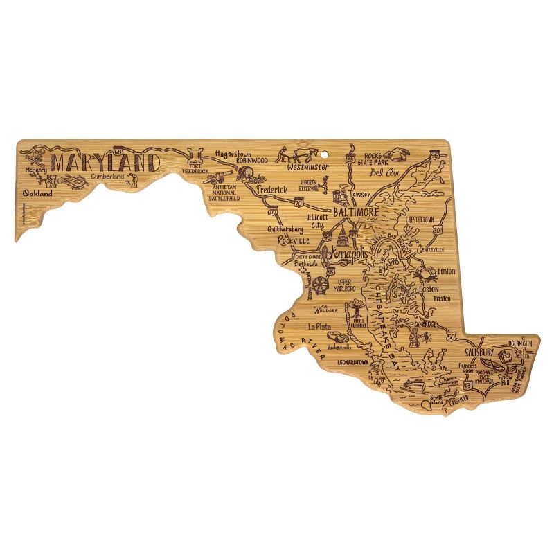 Totally Bamboo Destination Maryland Serving and Cutting Board