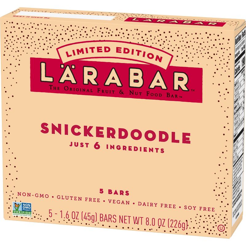 Larabar Snickerdoodle Nutrition Bar - 5 ct