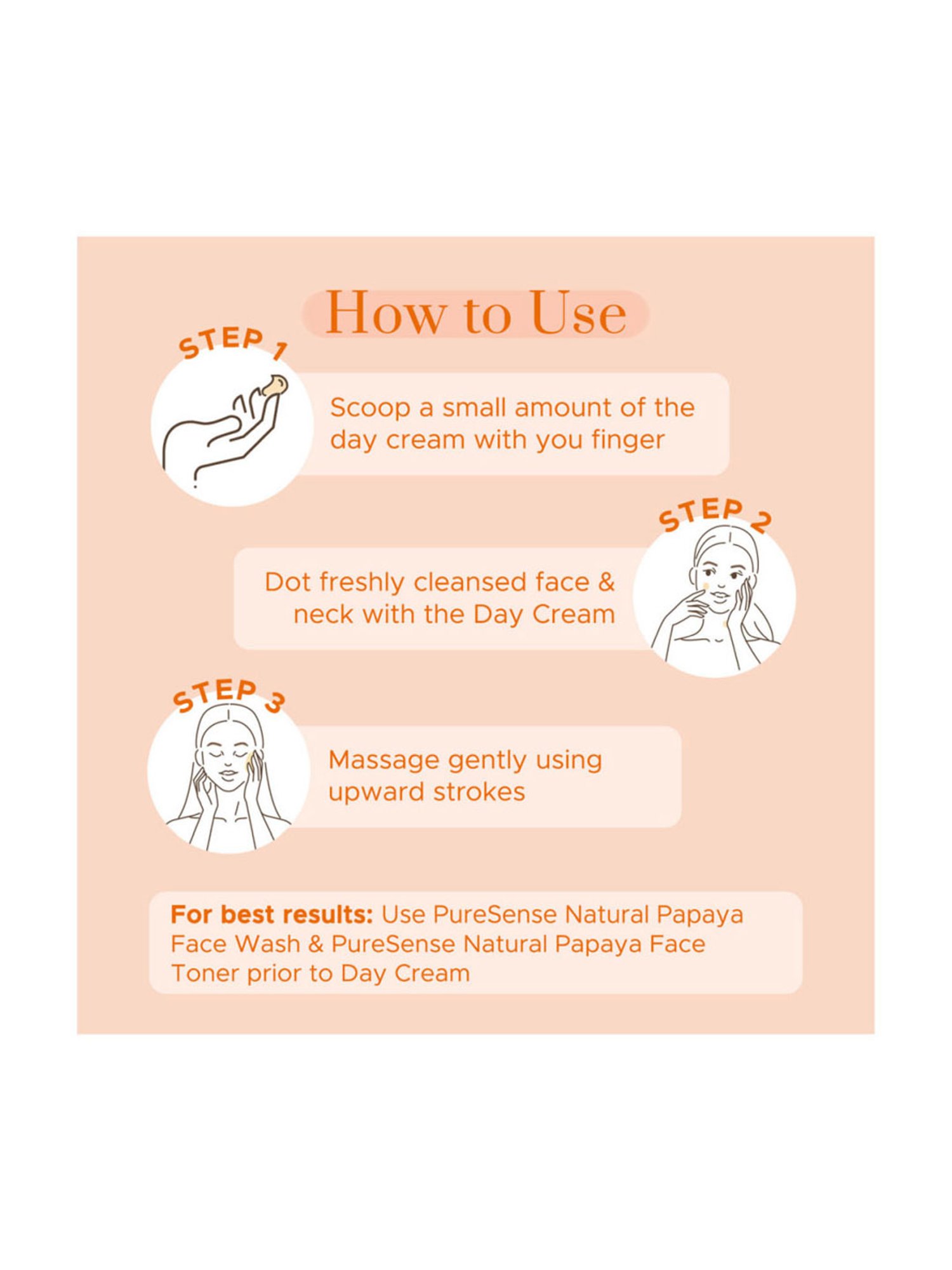 Pure Sense Natural Papaya Day Cream with Kakadu Plum & Moringa - 60 gm