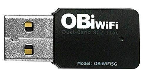 Obihai OBIWIFI5G 2.4 / 5 GHz Wireless 802.11AC Adapter for OBi200, OBi202, OBi1022, OBi1032, OBi1062