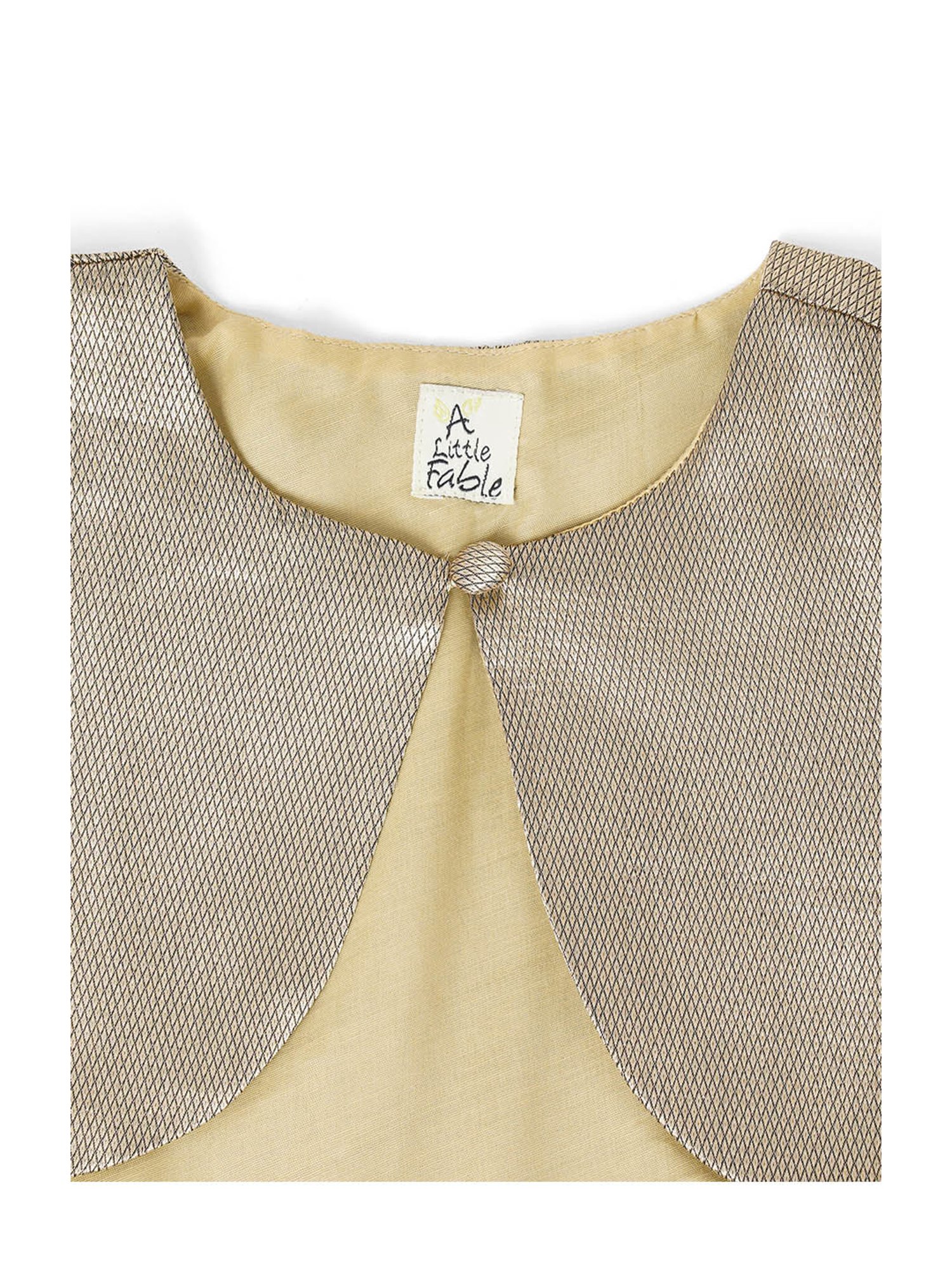 A Little Fable Kids Gold Solid Full Sleeves Shurg