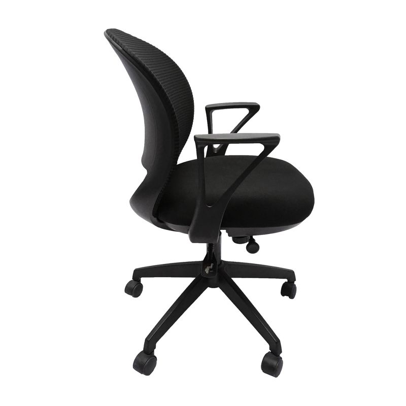Sidney Mid Back Ergonomic Mesh Office Chair Black - X Rocker